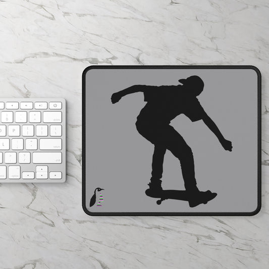 Gaming Mouse Pad: Skateboarding Grey
