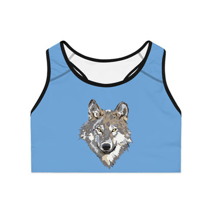 Sports Bra: Wolves Lite Blue