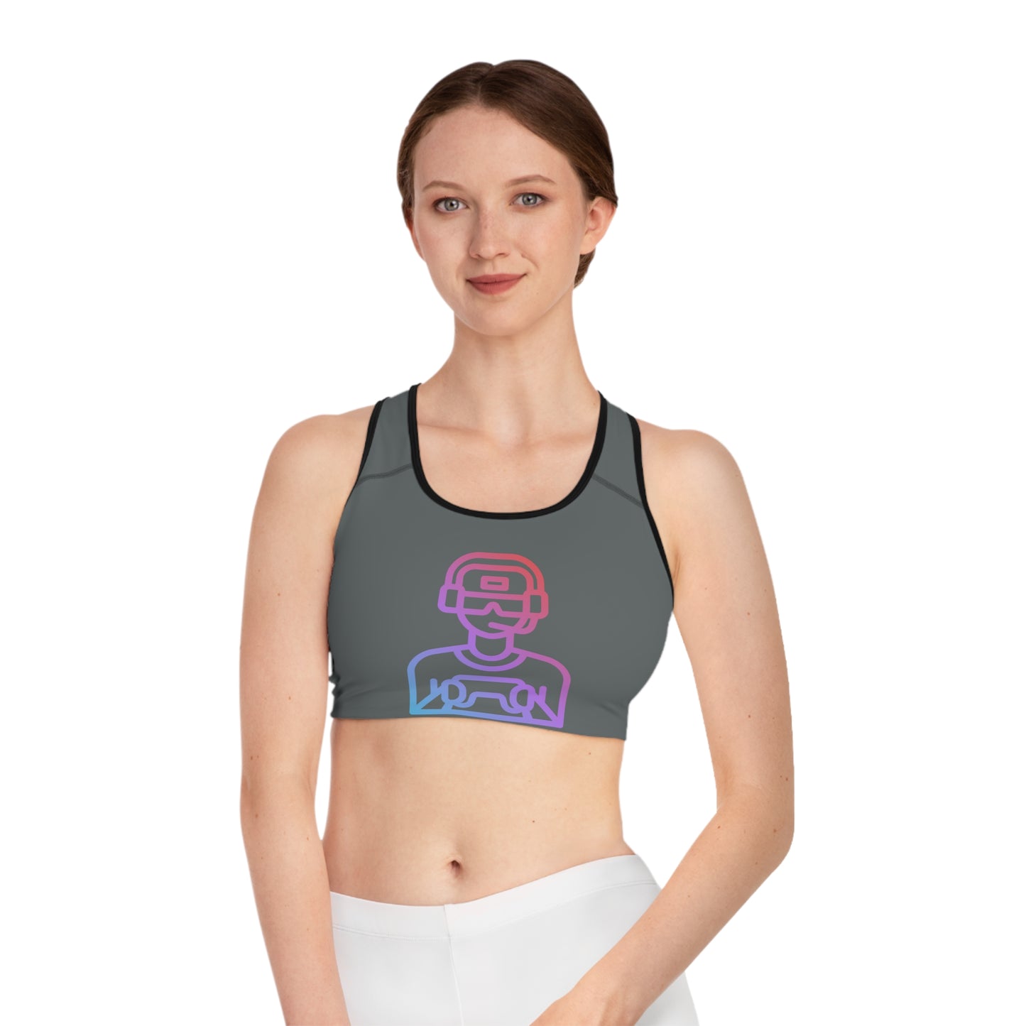 Sports Bra: Gaming Dark Grey