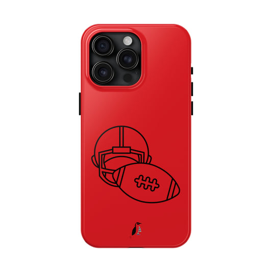 Tough Phone Cases (for iPhones): Football Red