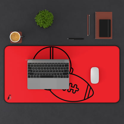 Desk Mat: Football Red