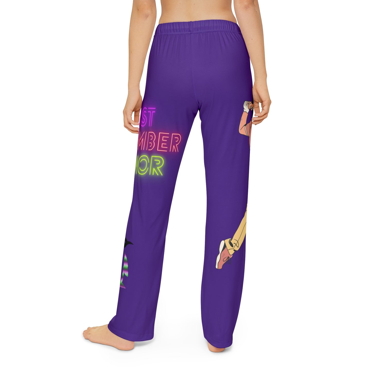 Kids Pajama Pants: Golf Purple