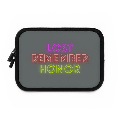 Laptop Sleeve: Lost Remember Honor Dark Grey