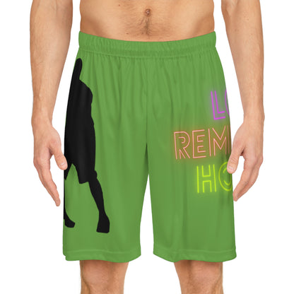 Basketball Shorts: Basketball Green