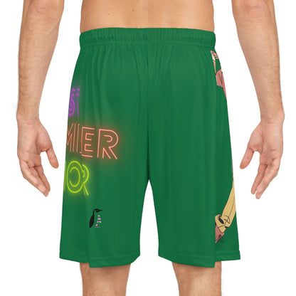 Basketball Shorts: Golf Dark Green