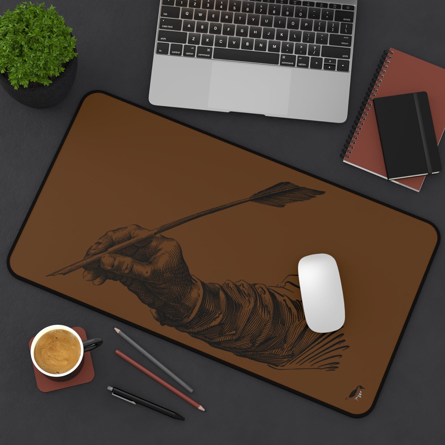 Desk Mat: Writing Brown