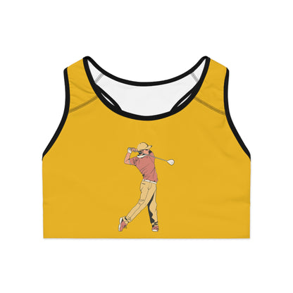 Sports Bra: Golf Yellow