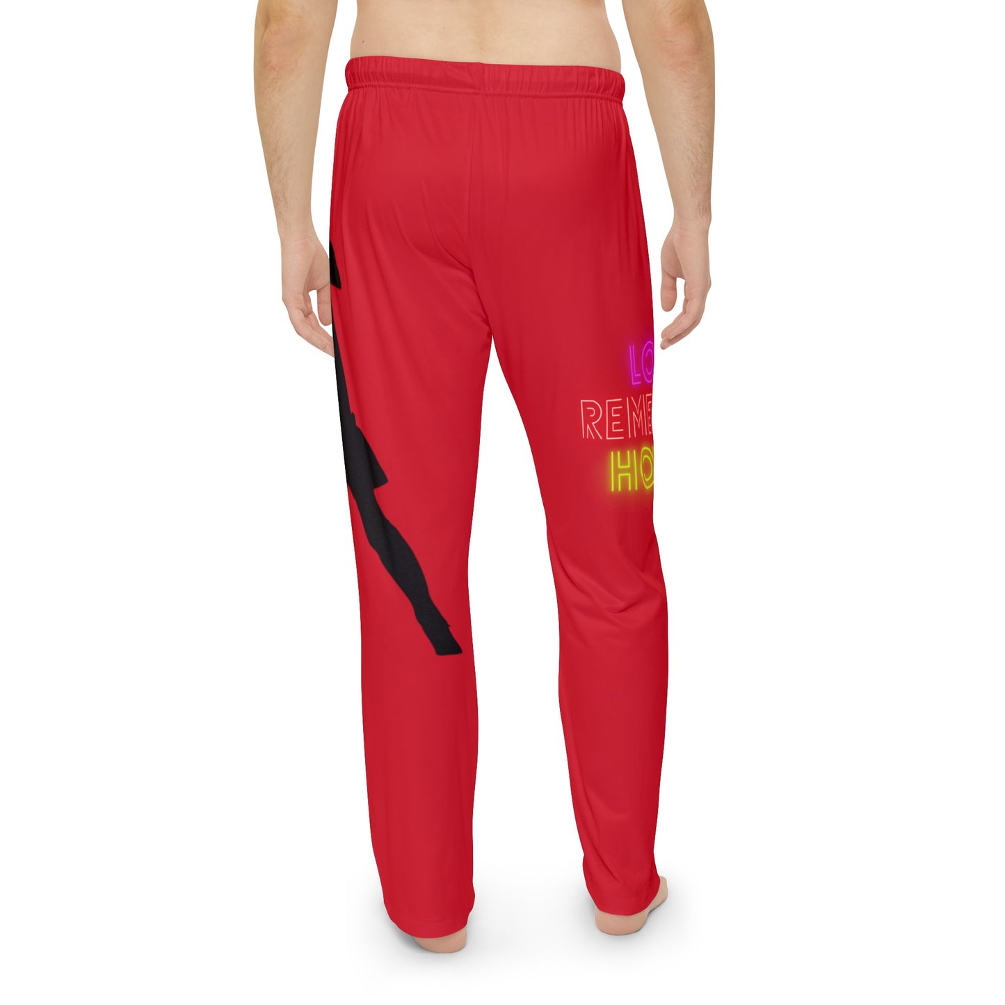 Men's Pajama Pants: Soccer Dark Red