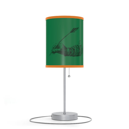 Lamp on a Stand, US|CA plug: Writing Dark Green