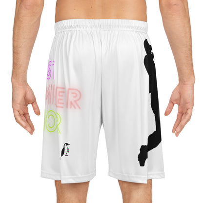 Basketball Shorts: Baseball White