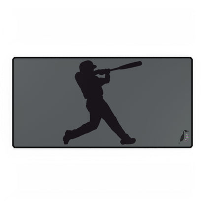 Desk Mats: Baseball Dark Grey