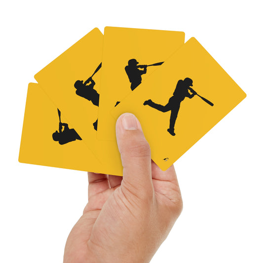 Poker Cards: Baseball Yellow