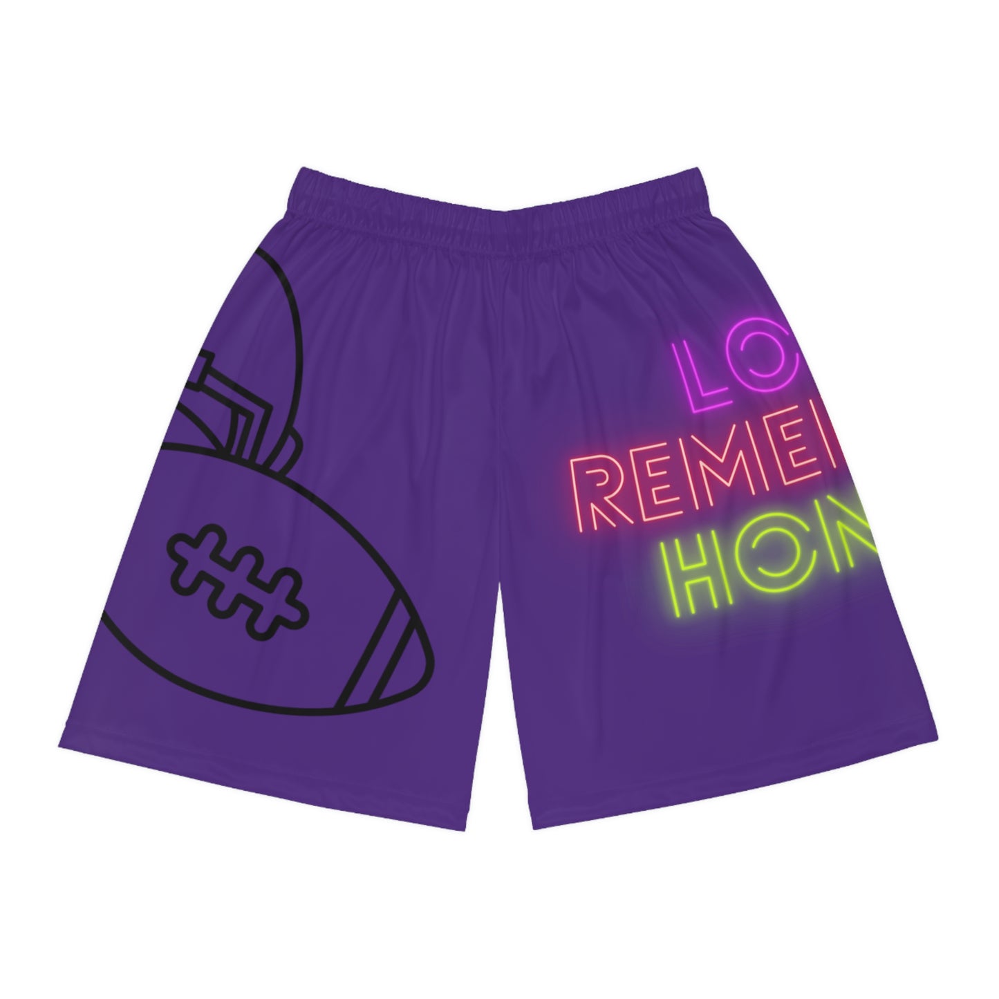 Basketball Shorts: Football Purple