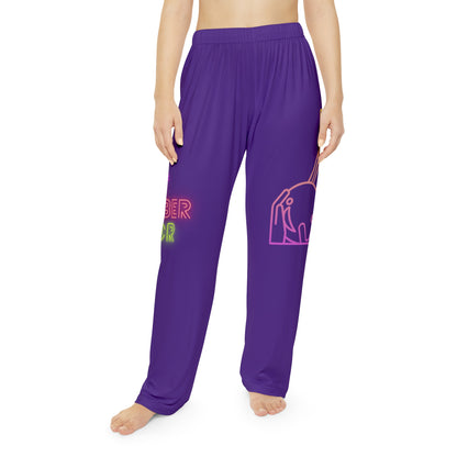 Women's Pajama Pants: Bowling Purple