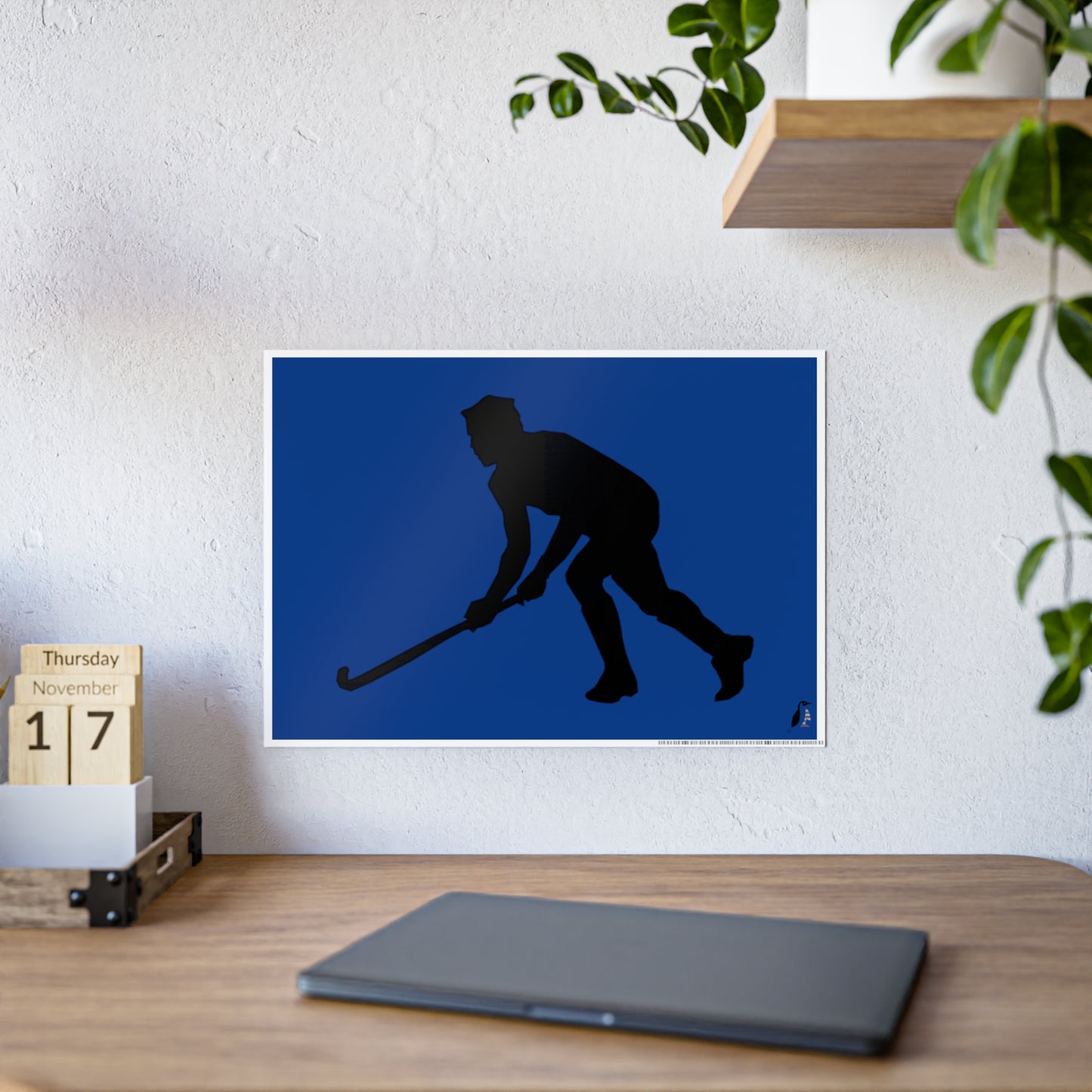 Gloss Posters: Hockey Dark Blue