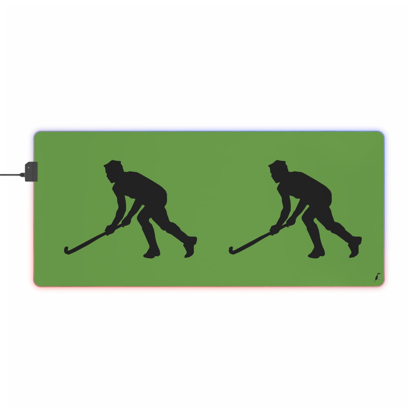 LED Gaming Mouse Pad: Hockey Green