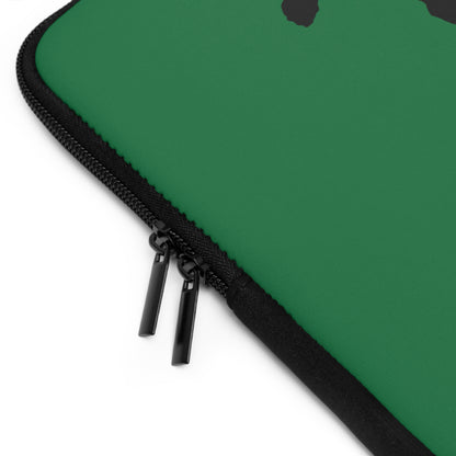 Laptop Sleeve: Skateboarding Dark Green