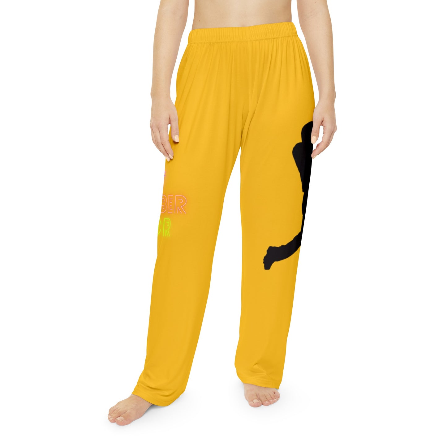 Women's Pajama Pants: Baseball Yellow