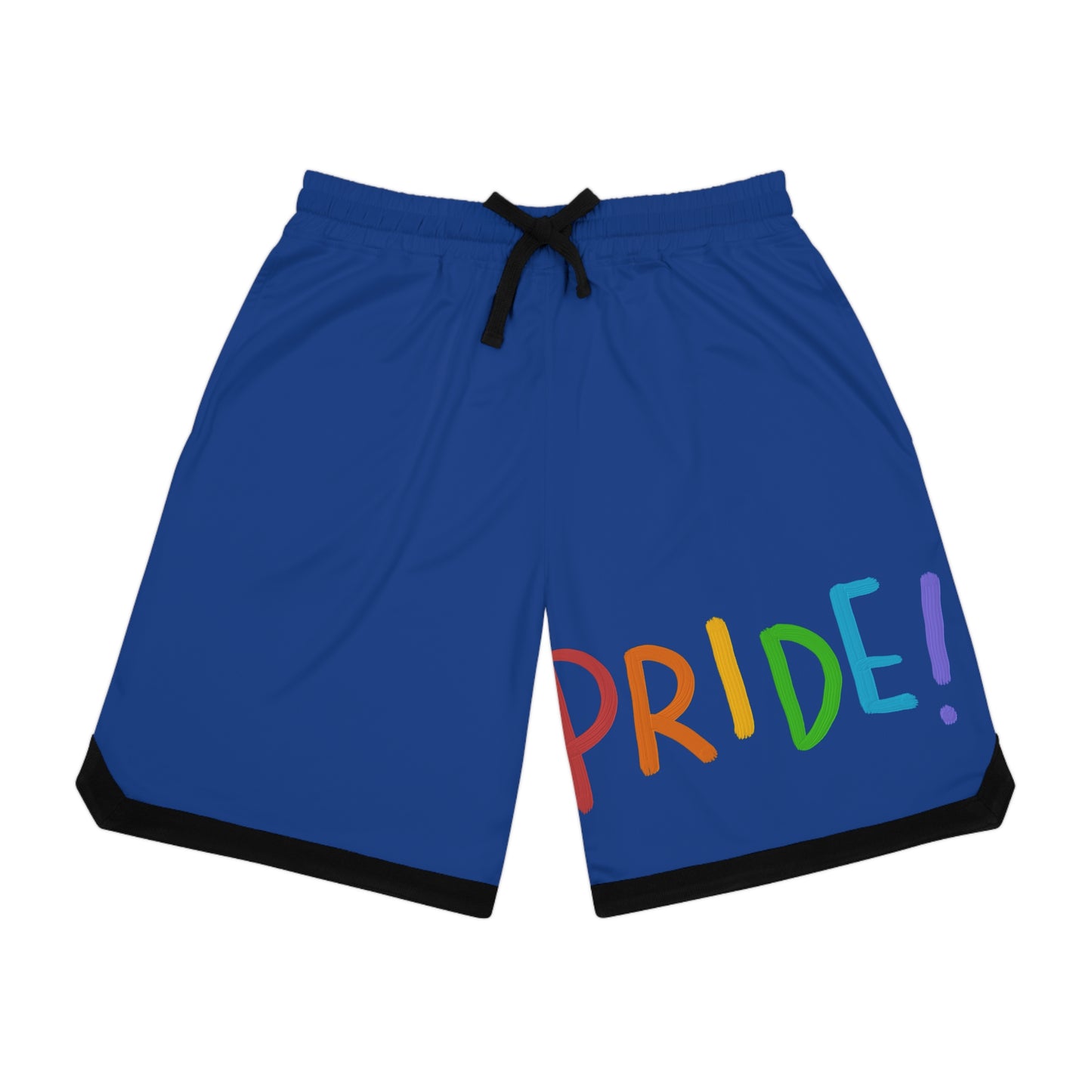 Basketball Rib Shorts: LGBTQ Pride Dark Blue