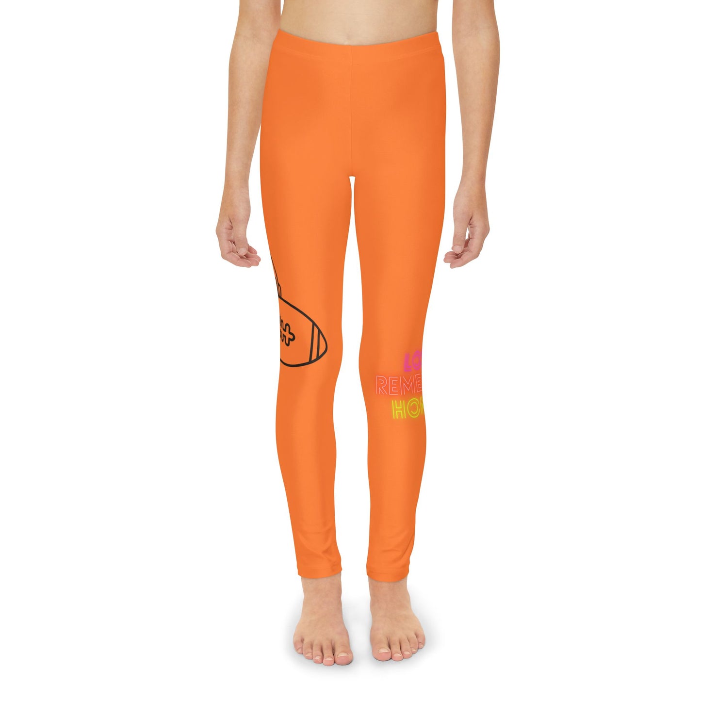 Youth Full-Length Leggings: Football Crusta