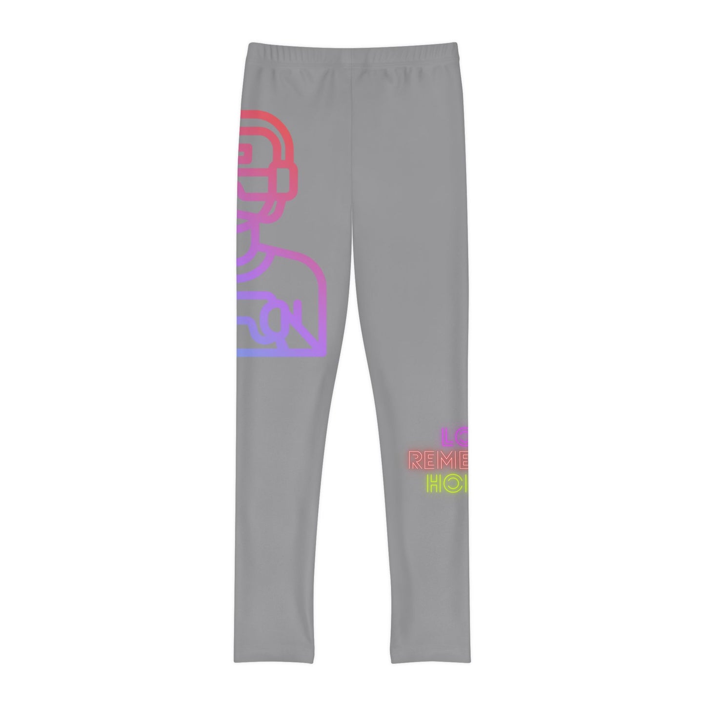 Youth Full-Length Leggings: Gaming Grey