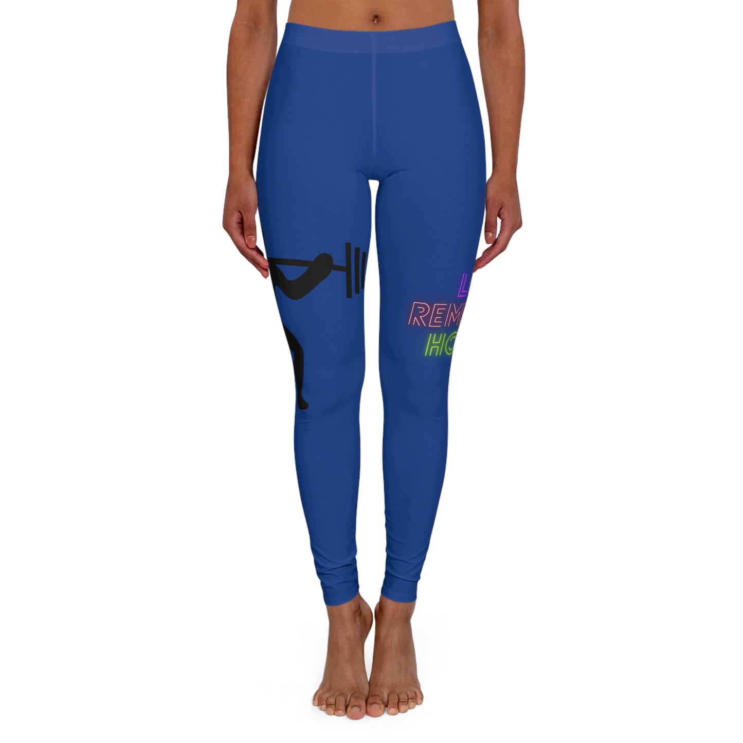 Women's Spandex Leggings: Weightlifting Dark Blue