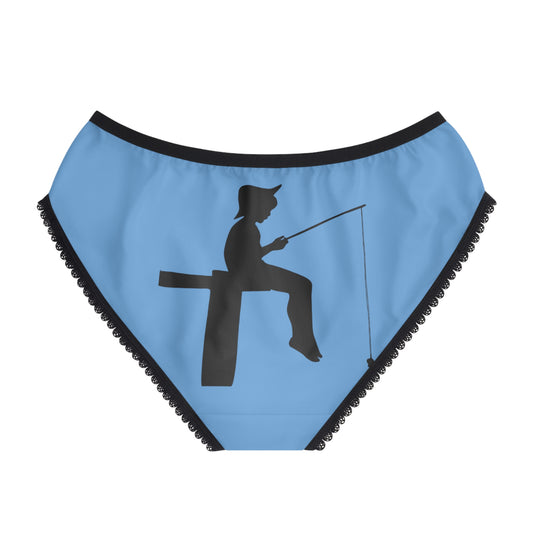 Women's Briefs: Fishing Lite Blue