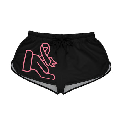 Women's Relaxed Shorts: Fight Cancer Black