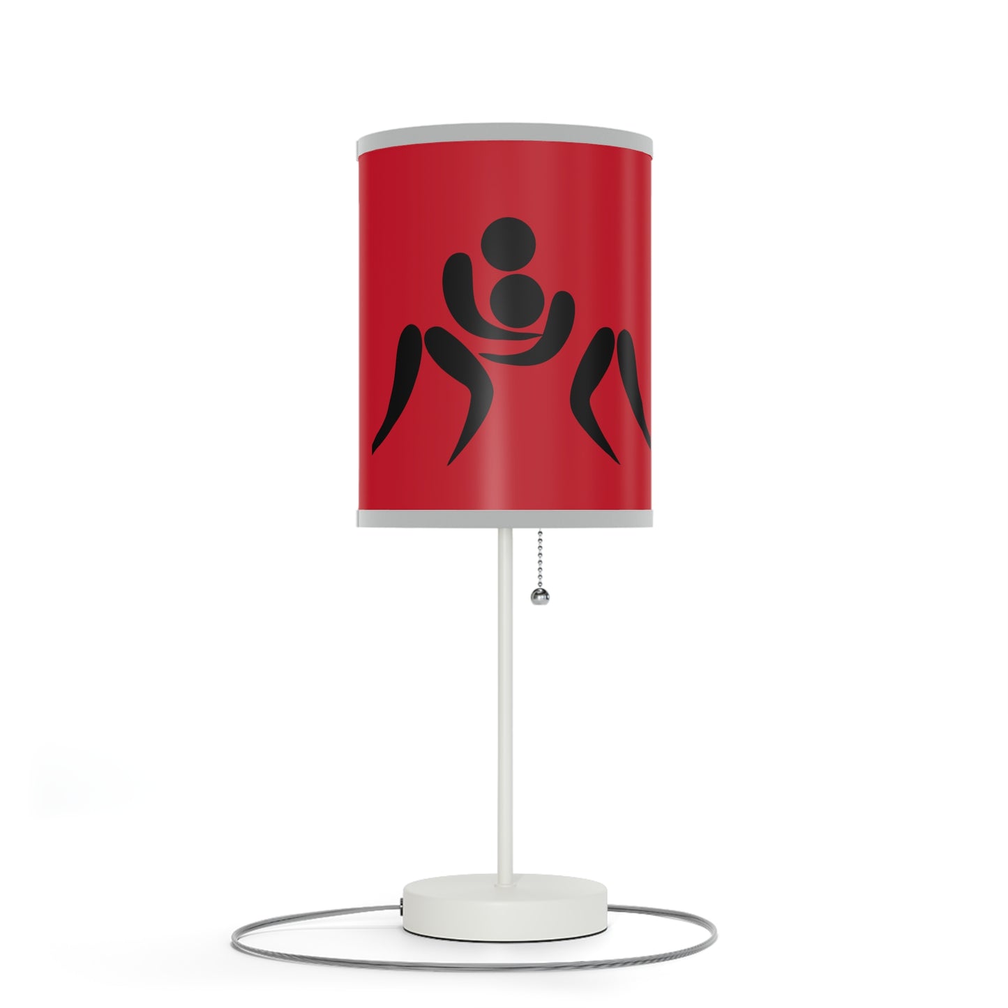 Lamp on a Stand, US|CA plug: Wrestling Dark Red