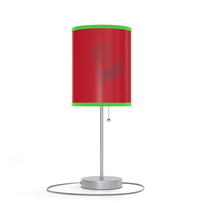 Lamp on a Stand, US|CA plug: Volleyball Dark Red