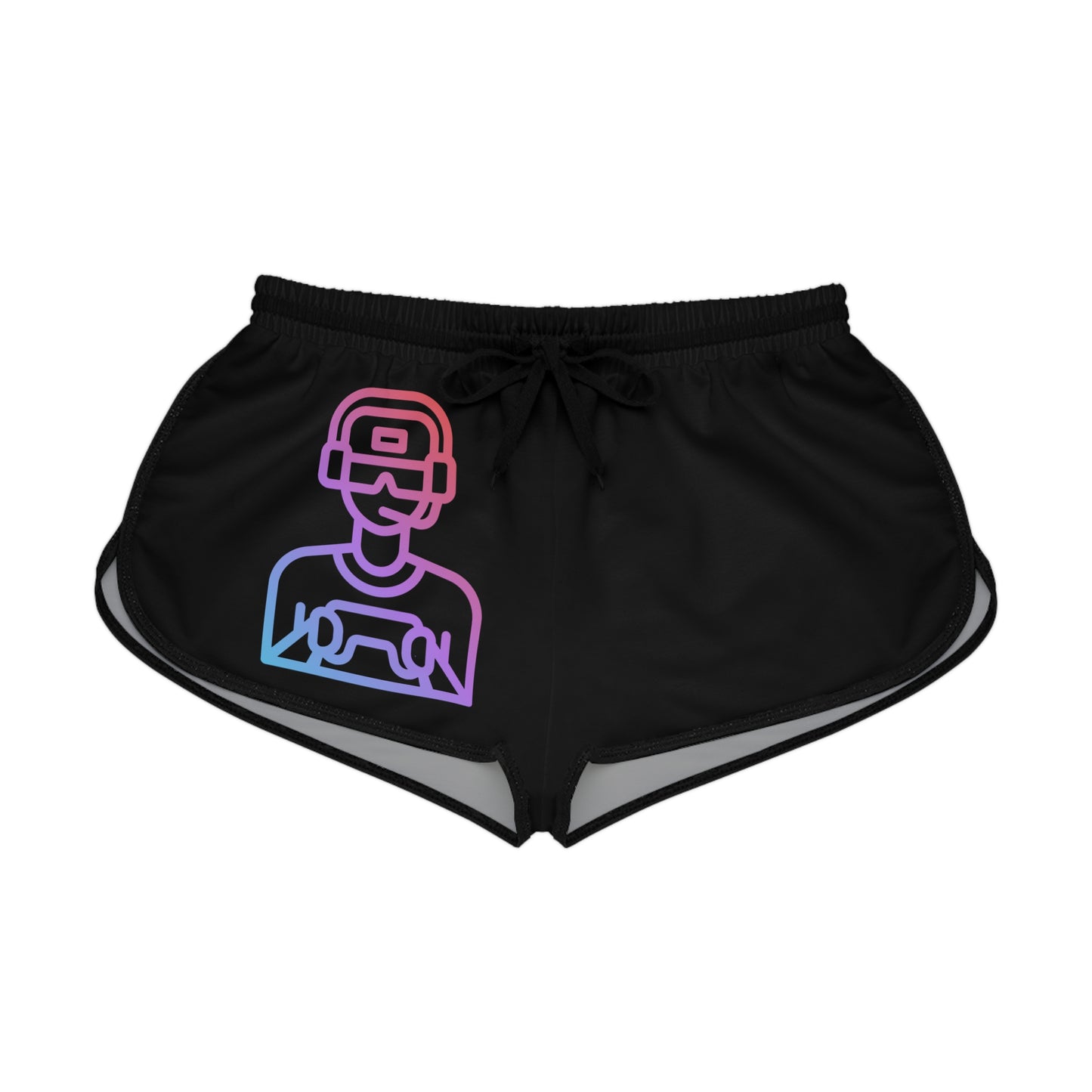 Women's Relaxed Shorts: Gaming Black