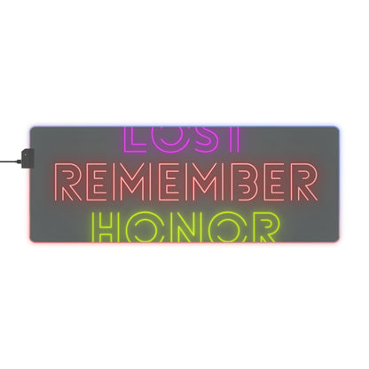 LED Gaming Mouse Pad: Lost Remember Honor Dark Grey