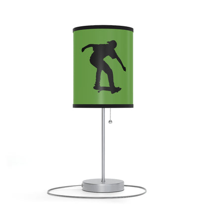 Lamp on a Stand, US|CA plug: Skateboarding Green