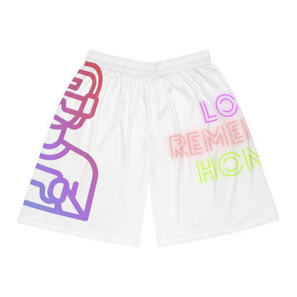 Basketball Shorts: Gaming White