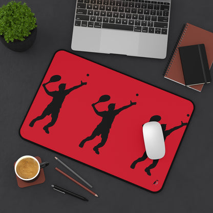 Desk Mat: Tennis Dark Red