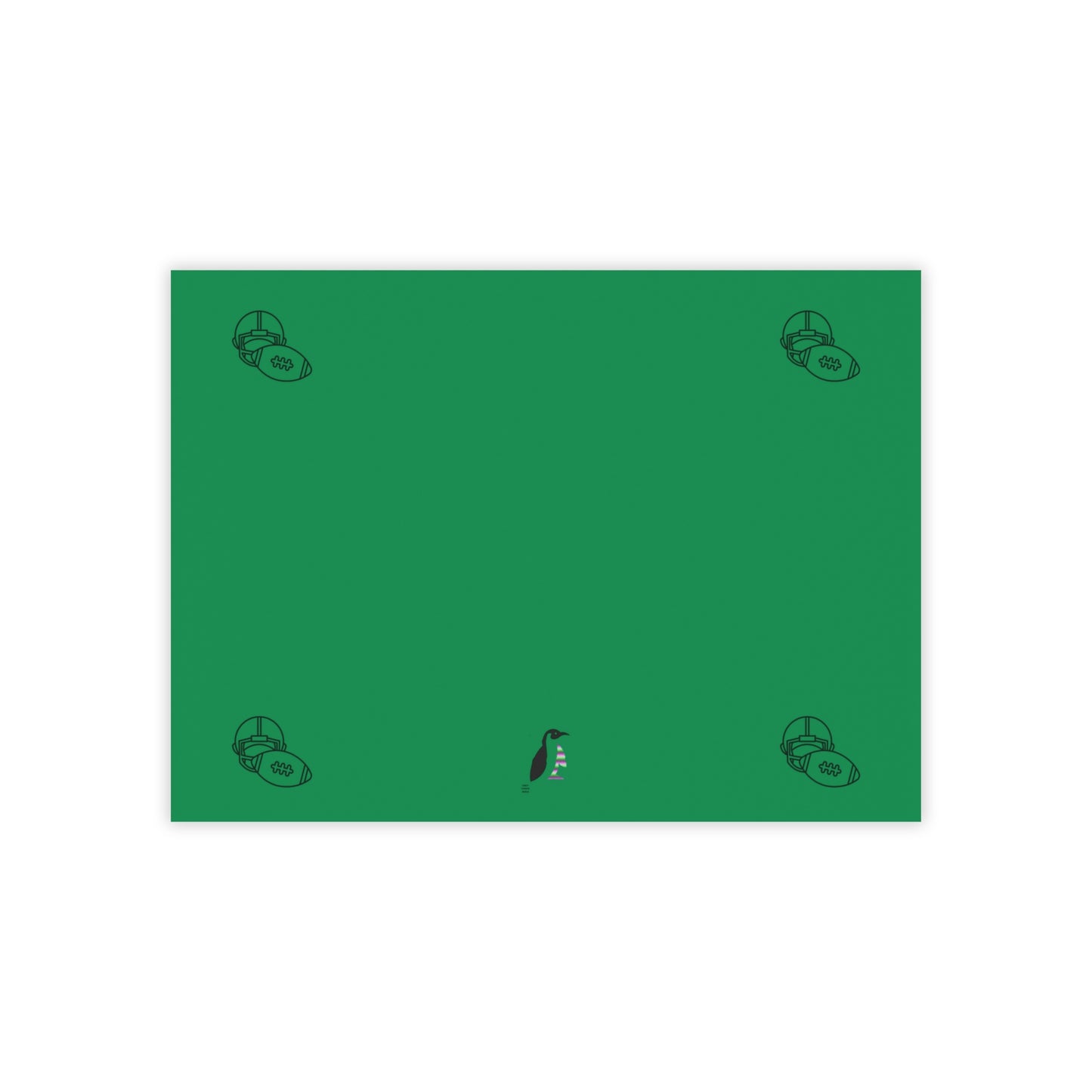 Post-it® Note Pads: Football Dark Green