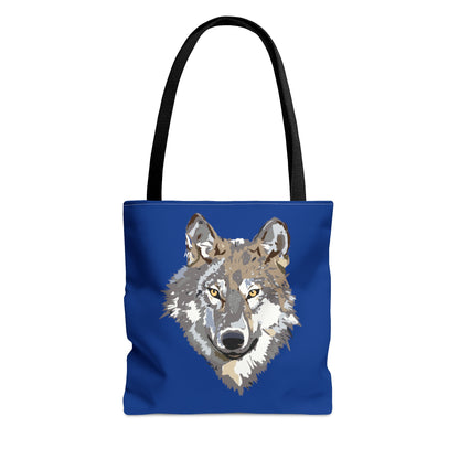 Tote Bag: Wolves Dark Blue