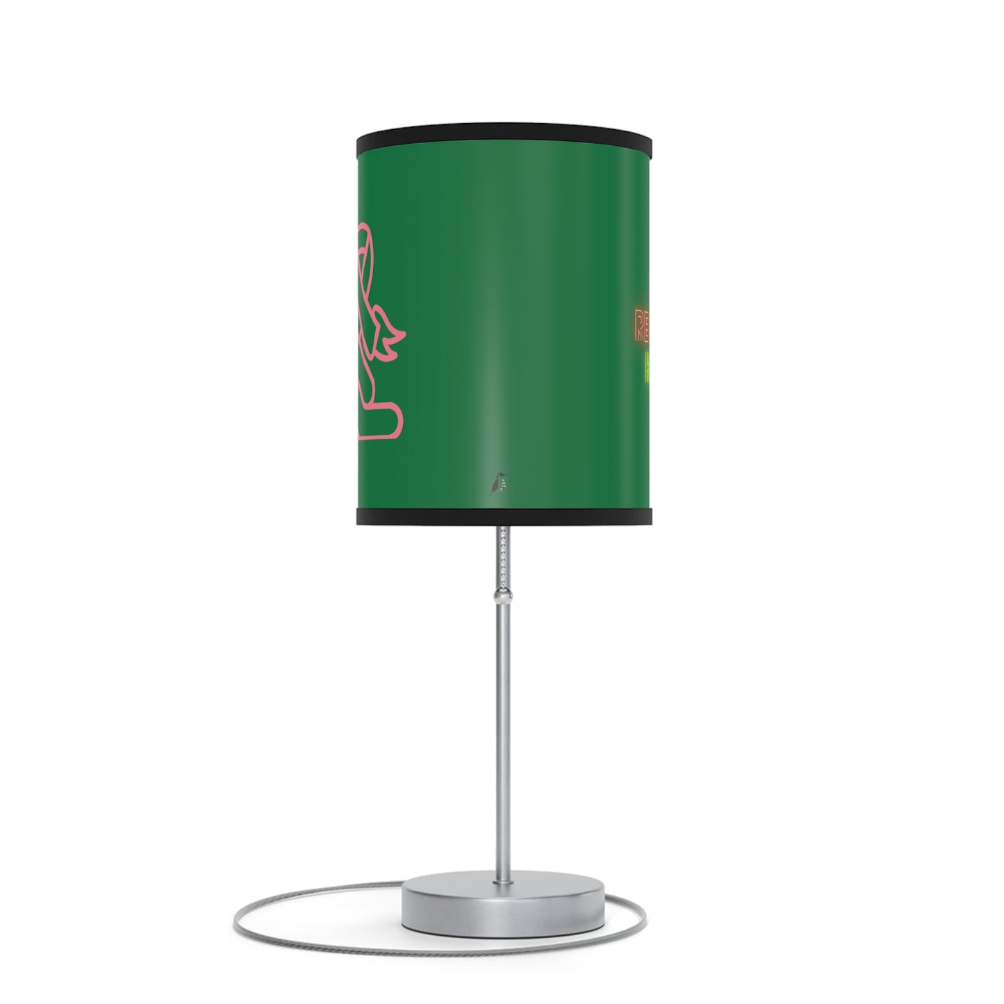 Lamp on a Stand, US|CA plug: Fight Cancer Dark Green