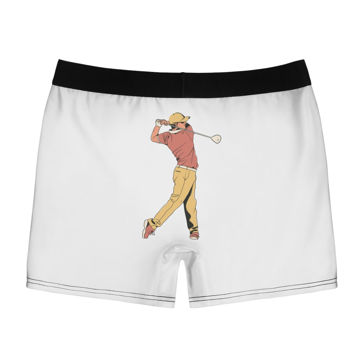 Men's Boxer Briefs: Golf White