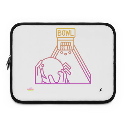 Laptop Sleeve: Bowling White