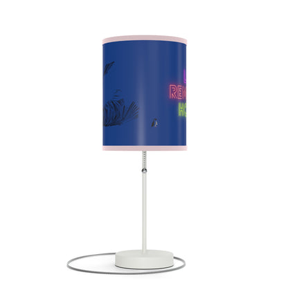 Lamp on a Stand, US|CA plug: Writing Dark Blue