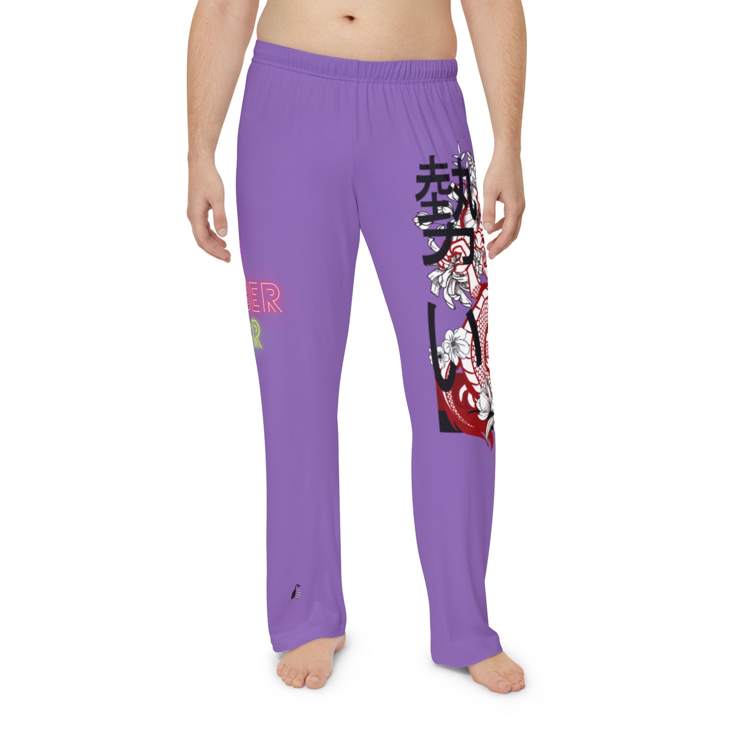 Men's Pajama Pants: Dragons Lite Purple