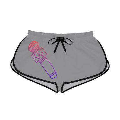 Women's Relaxed Shorts: Music Grey