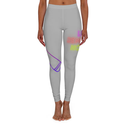 Women's Spandex Leggings: Music Lite Grey