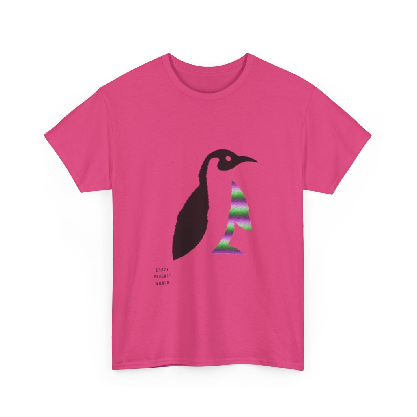 Heavy Cotton Tee: Crazy Penguin World Logo #3