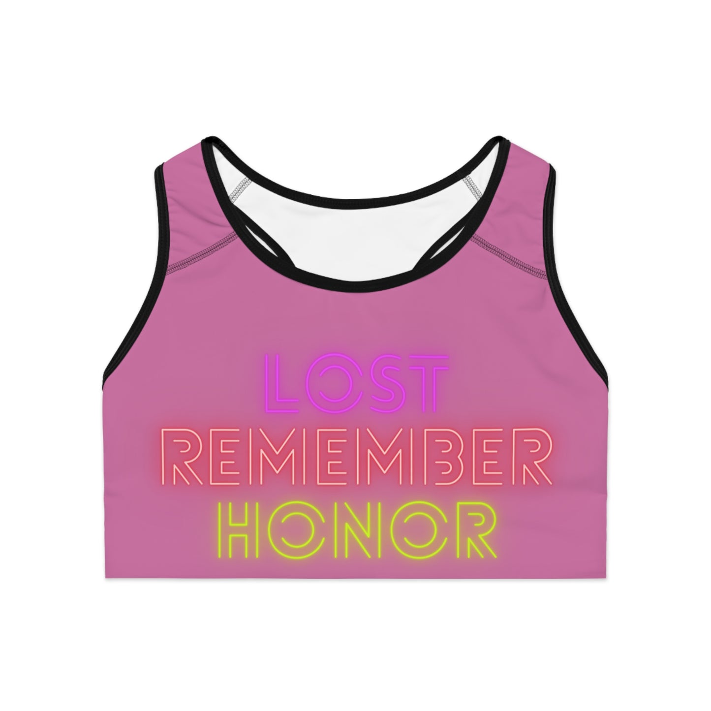 Sports Bra: Lost Remember Honor Lite Pink