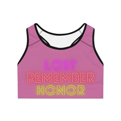 Sports Bra: Lost Remember Honor Lite Pink