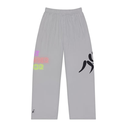 Women's Pajama Pants: Wrestling Lite Grey