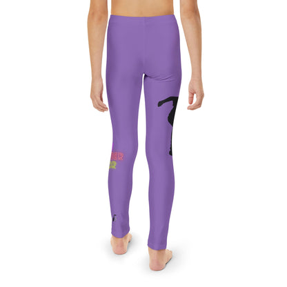 Youth Full-Length Leggings: Skateboarding Lite Purple