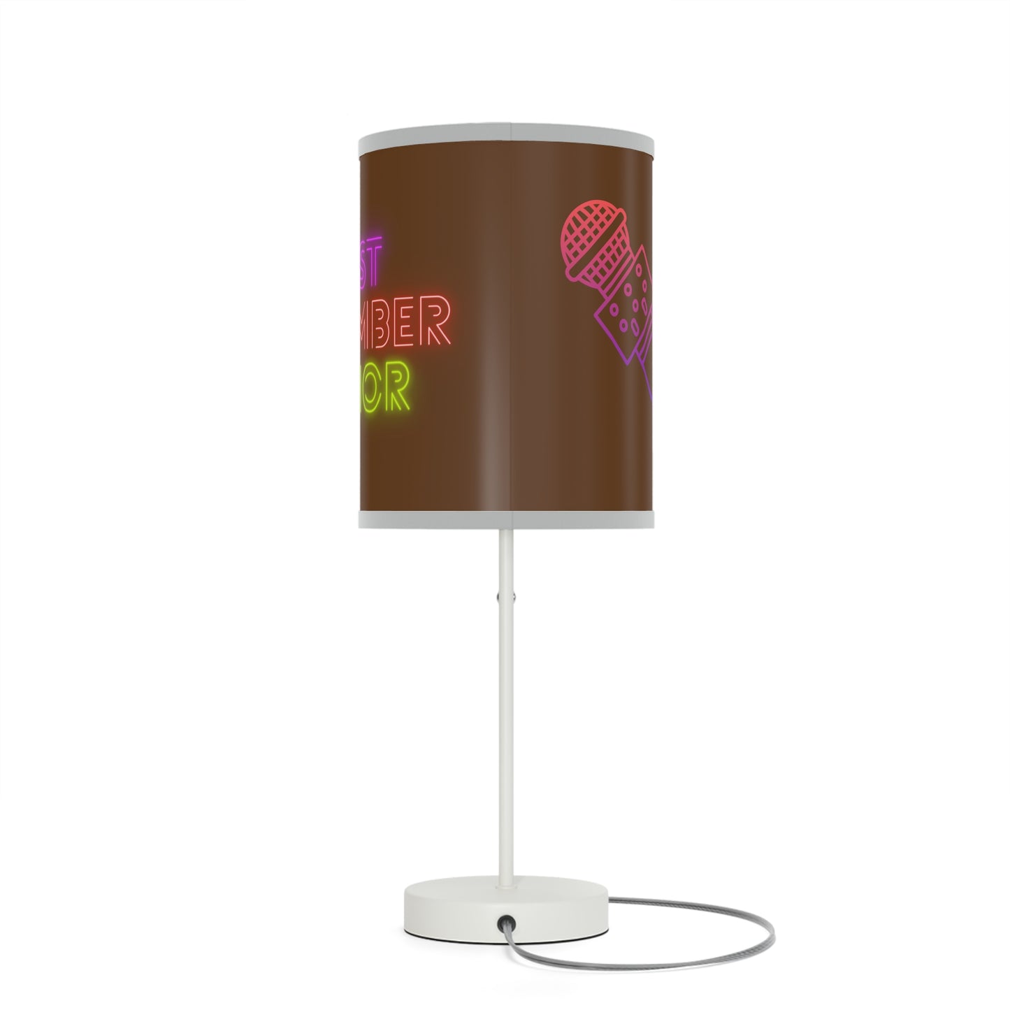 Lamp on a Stand, US|CA plug: Music Brown